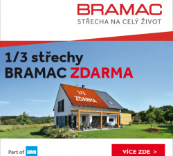 BRAMAC: Získejte 1/3 střechy zdarma při objednání střešní krytiny