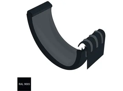 Spojka žlabu 330 mm pozink RAL 9005 černá barva