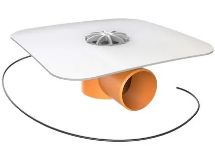 Balkonová vpusť TOPWET TWBE 75 PVC V