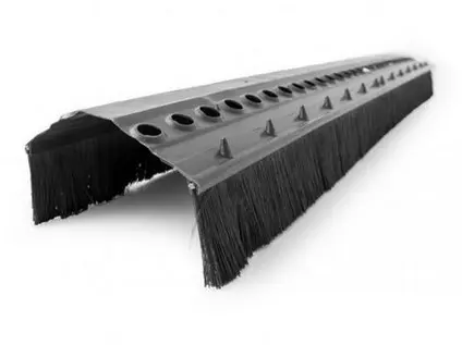 Pás hřebene s kartáčem 62mm/1bm černý