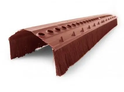 Pás hřebene s kartáčem 62mm/1bm červený