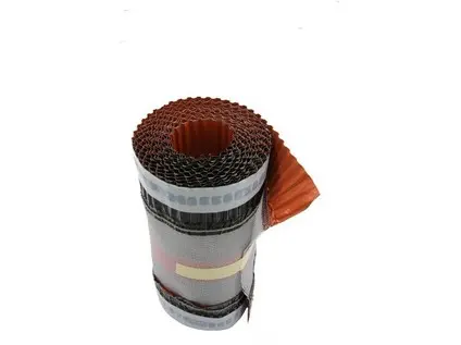 Větrací pás hřebene a nároží 5m/310mm červený