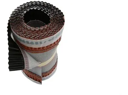 Větrací pás hřebene a nároží 5m/310mm černý