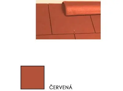 Eternit CEDRAL hřebenáč 400x120 mm červený