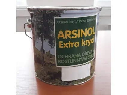 Olejový krycí nátěr na dřevo pro exteriér EXTRA křídově bílá 2,5 l