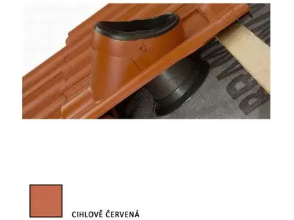 Bramac průchozí taška DuroVent Moravská cihlově červená