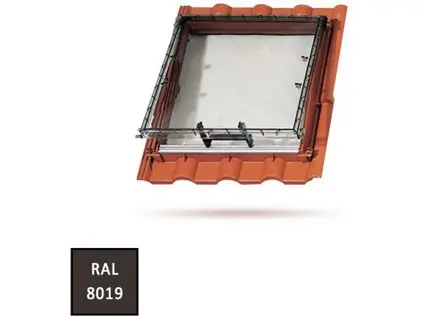 Bramac Luminex CL okno profilované 70,5x76,5 (48x51) tmavě hnědá RAL 8019