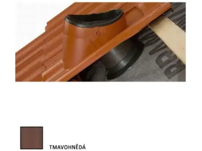 Bramac průchozí taška DuroVent Moravská tmavě hnědá