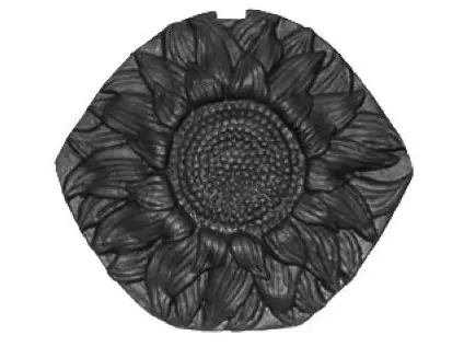 KMB BETA BRILIANT hřebenová ucpávka slunečnice černá