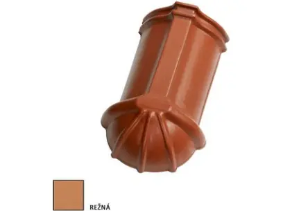Tondach HR ukončení hřebenáče š.21 nárožní dlouhé režné