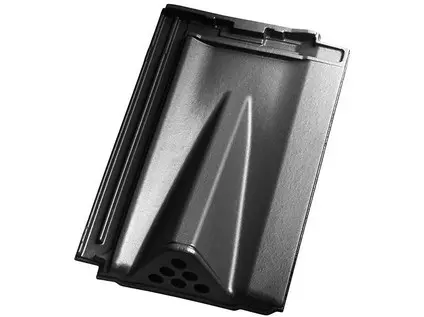 Tondach Stodo 12 posuvná větrací břidlicově černá glazura