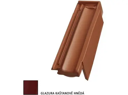 Tondach Stodo 12 posuvná pravá kaštanová glazura