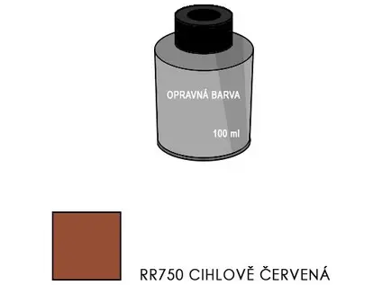 Ruukki opravná barva 100ml RR750 cihlově červená