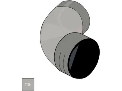 Koleno 100 mm/72° titanzinek