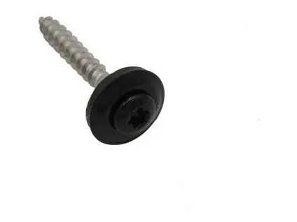 Vrut s podložkou 15 mm 4,5x35 mm RAL 9005 černá