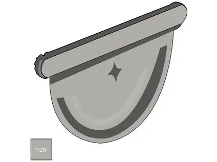 Čelo žlabu 250 mm titanzinek