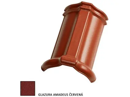 Tondach HR hřebenáč drážkový š.21 glazura Amadeus červená