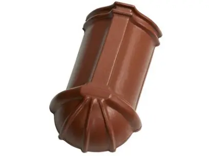 Tondach HR ukončení hřebenáče š.21 nárožní dlouhé hnědá engoba