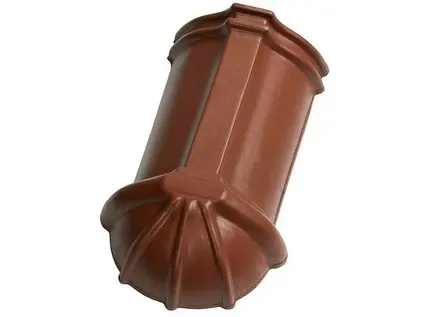 Tondach HR ukončení hřebenáče š.21 nárožní dlouhé hnědá engoba
