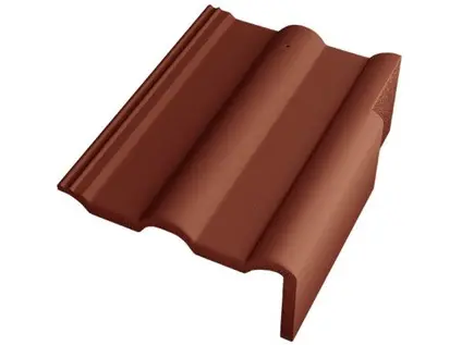 Betonpres Optimal tvarovka okrajová pravá červenohnědá