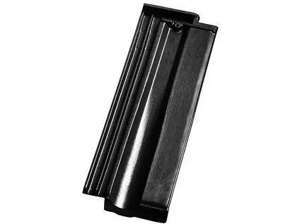 Tondach Hranice 11 posuvná 1/2 glazura Amadeus černá