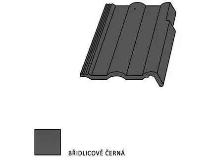 Bramac Classic krajní taška pravá černá