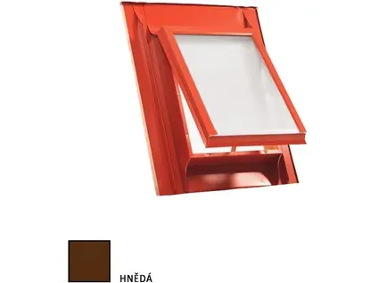 Střešní vikýř Standard 600x600mm hnědý