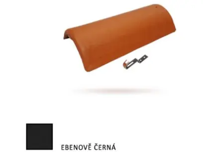 Bramac hřebenáč protector s příchytkou ebenově černá