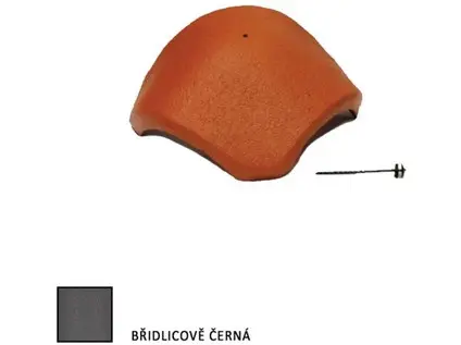 Bramac hřebenáč rozdělovací s hřebem břidlicově černá