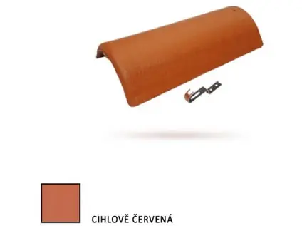 Bramac hřebenáč s příchytkou červená