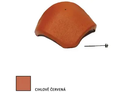 Bramac hřebenáč rozdělovací s hřebem červená