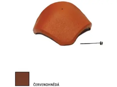 Bramac hřebenáč rozdělovací s hřebem červenohnědá