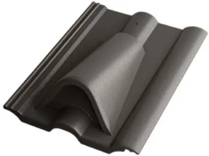 BETONPRES EXCLUSIV Větrací taška Břidlicově černá