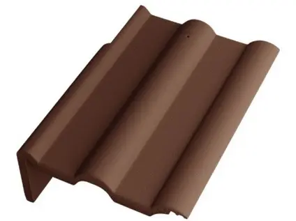 Betonpres Optimal tvarovka okrajová levá tmavohnědá