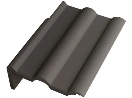 Betonpres Optimal tvarovka okrajová levá břidlicově černá