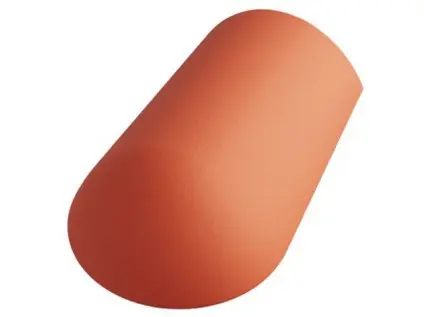 Betonpres Optimal hřebenáč koncový včetně vrutu cihlová