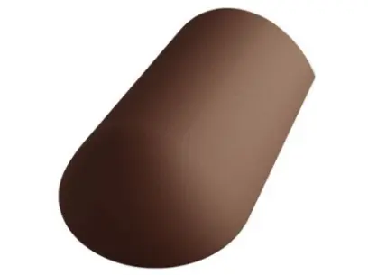 Betonpres Optimal hřebenáč koncový včetně vrutu tmavohnědá