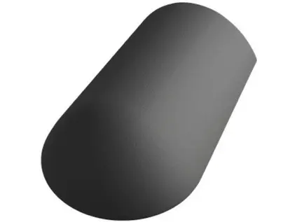 Betonpres Optimal hřebenáč koncový včetně vrutu břidlicově černá