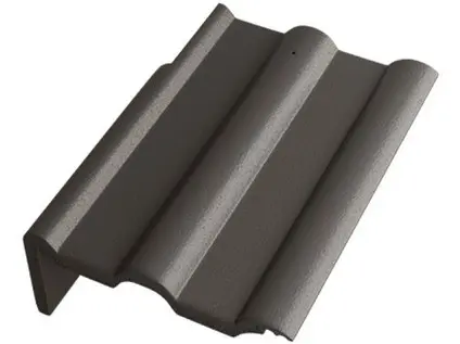 Betonpres Exclusiv tvarovka okrajová levá břidlicově černá