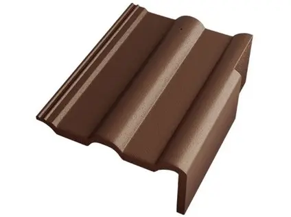 Betonpres Exclusiv tvarovka okrajová pravá tmavohnědá