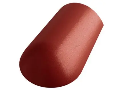 Betonpres Exclusiv hřebenáč koncový včetně vrutu višňová