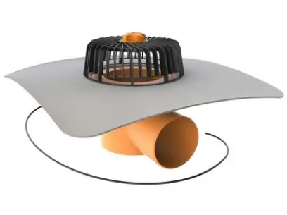 Střešní vpusť TOPWET TWE 110 PVC V