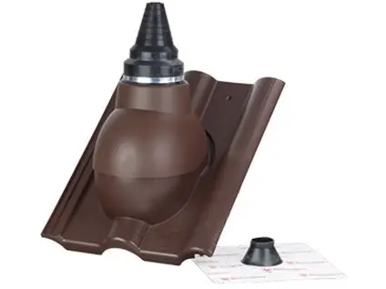 Betonpres anténní komplet plast tmavohnědá