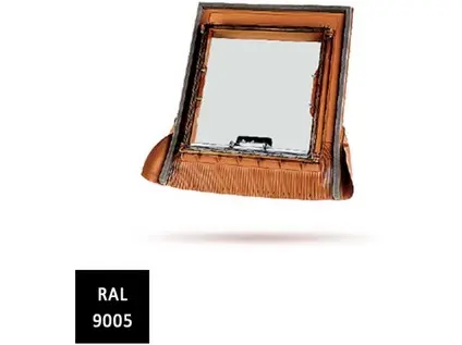 Bramac Luminex UNI 70,5x76,5 (48x51) černá RAL 9005