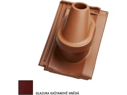 Tondach Stodo 12 komplet anténní kaštanová glazura