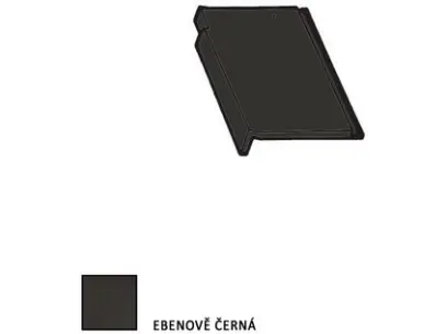 Bramac Tegalit STAR krajní taška levá ebenově černá