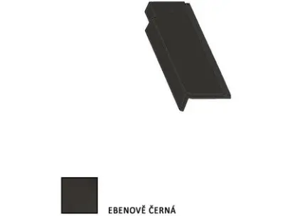 Bramac Tegalit STAR krajní taška levá půlená ebenově černá