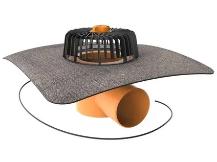 Střešní vpusť TOPWET TWE 75 BIT V