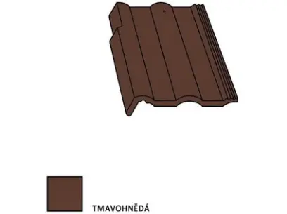 Bramac Classic Protector Plus krajní taška levá tmavohnědá