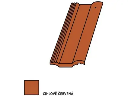 Bramac classic Protector Plus taška půlená červená